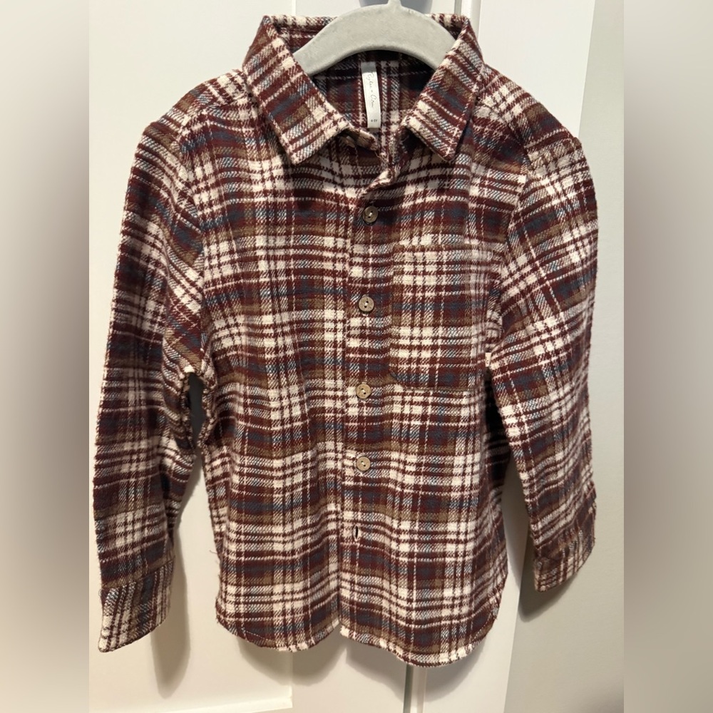 Like New Rylee & Cru Plaid Boys Flannel